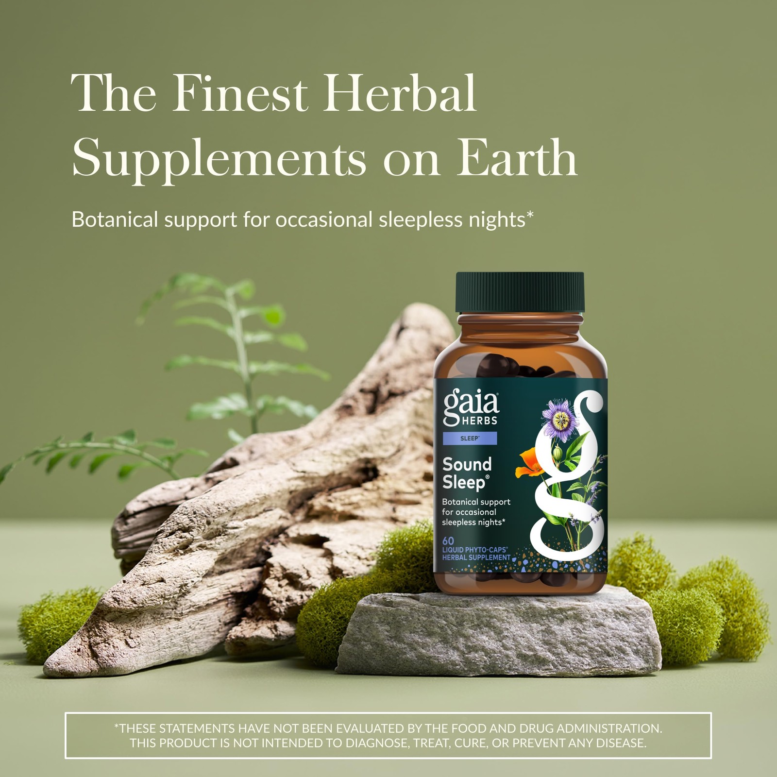Gaia Herbs Sound Sleep – Natural Sleep Support to Promote Calm & Relaxation -…
