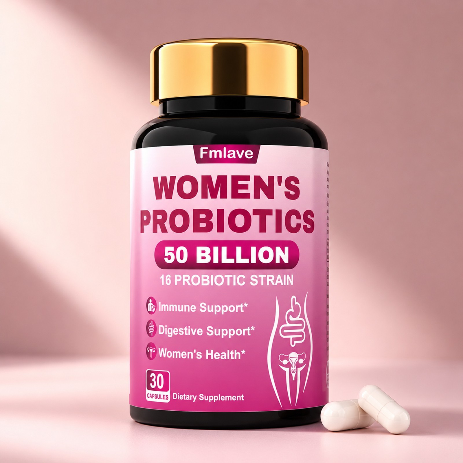 Women’s Probiotics 50 Billion CFU 16 Probiotic Strains Digestive, Vaginal Health