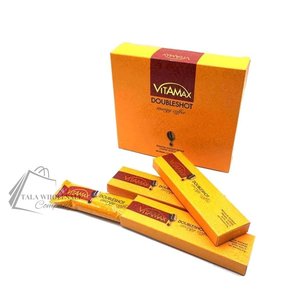 Vitamax DoubleShot Energy Coffee 10 Sachets Men’s Herbal Coffee Exp 2029