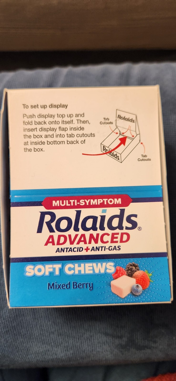 Rolaids Soft Chews Advanced Mixed Berry 72 Ct (12 Pks of 6)