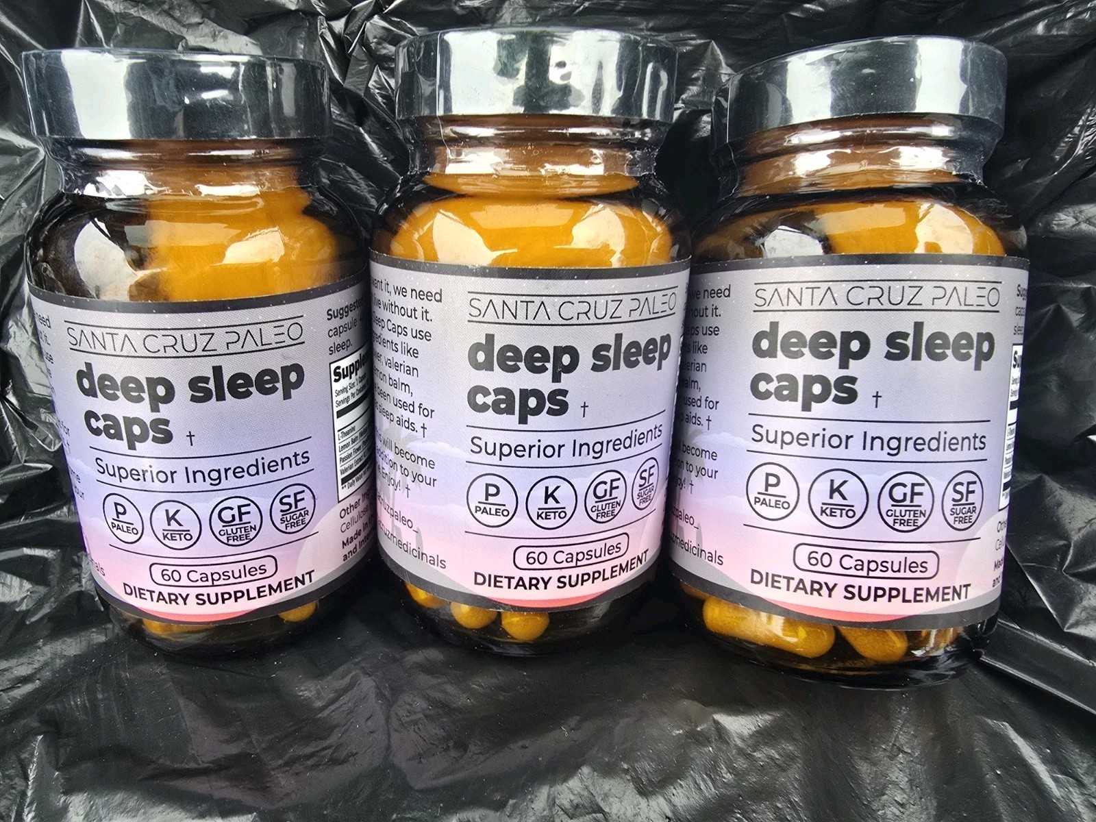 3x Santa Cruz Paleo Deep Sleep Caps – Exp 10/2026