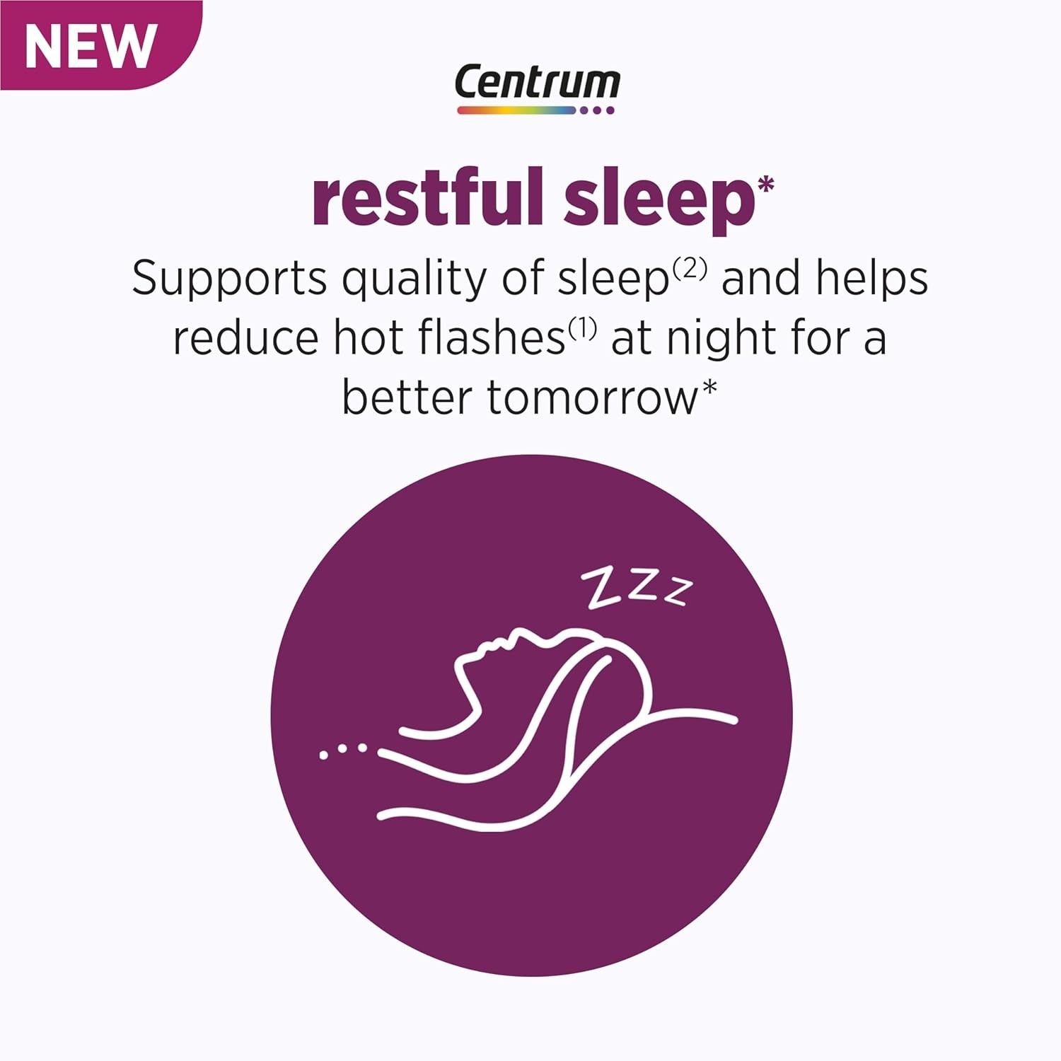 Pack 4 Centrum Menopause Support Sleep Supplement, 28 Tablets Each, 4/26