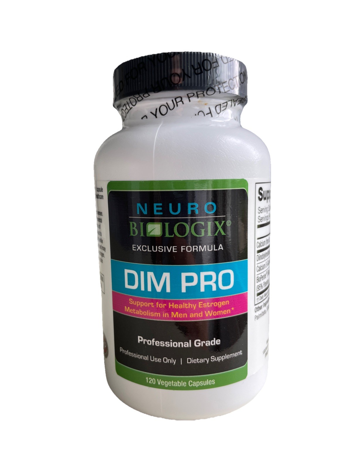 DIM PRO By Neurobiologix – Diindolylmethane – 120 Capsules – expires 12/24