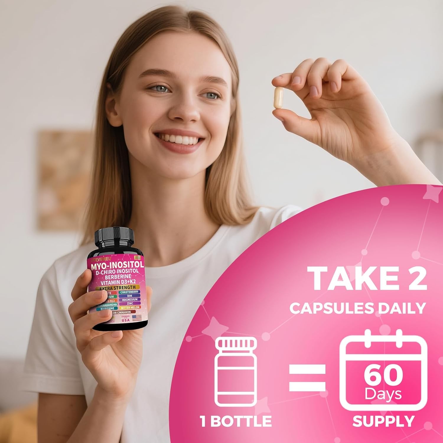 Myo Inositol Supplement – Women’s All-in-One Supplement – with Myo-Inositol