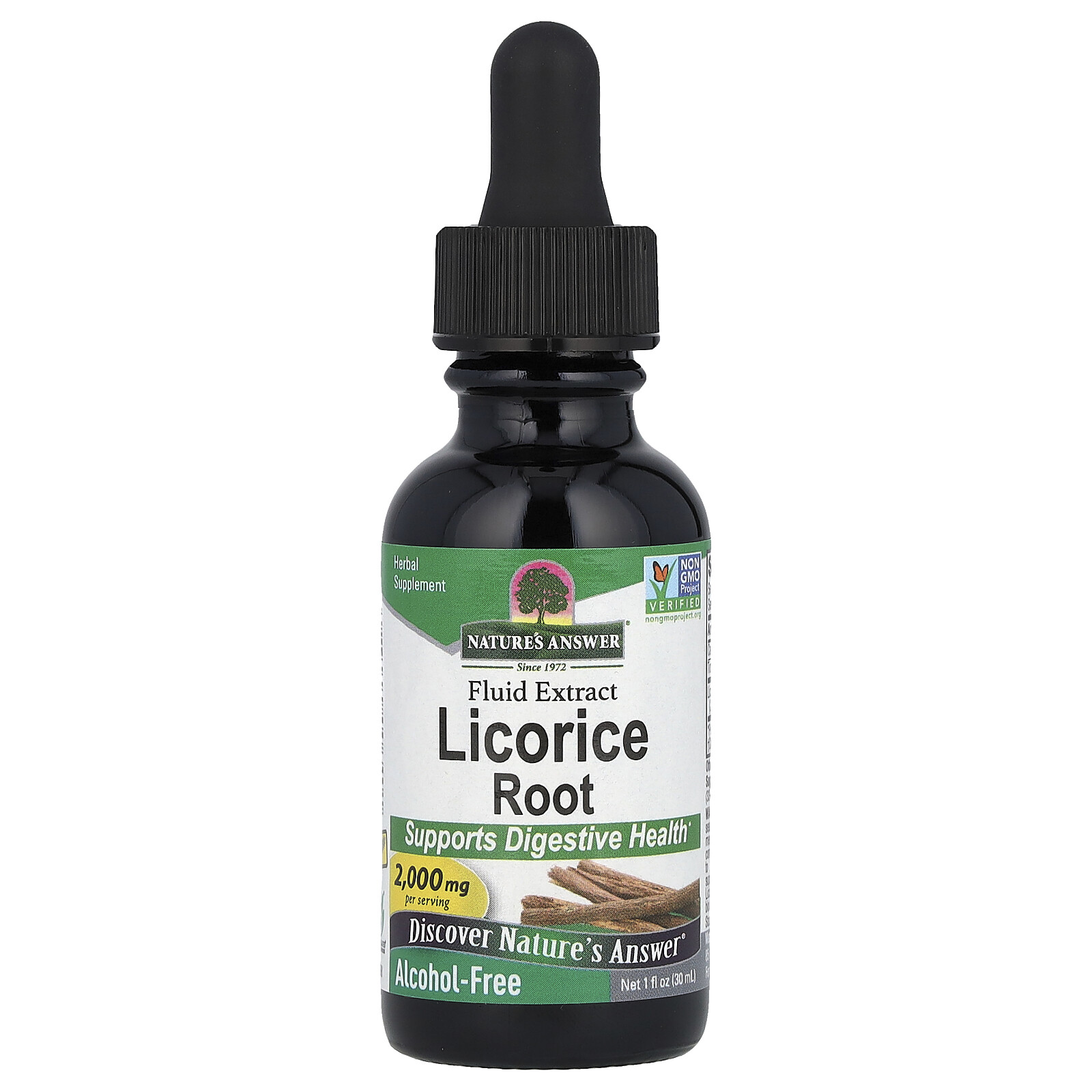 Nature s Answer Licorice Alcohol Free 2 000 mg 1 fl oz 30 ml Alcohol-Free,