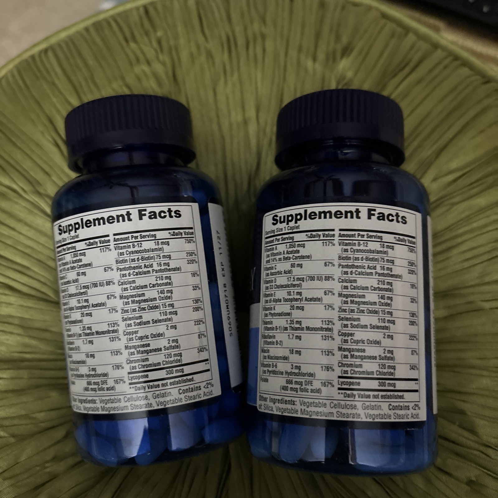 Puritan’s Pride One Daily Men’s Multivitamin/2×100=200 caplets/USA/Exp 11/2027