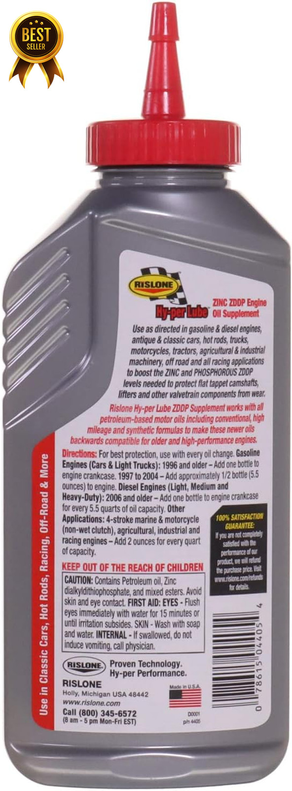 Zinc ZDDP Engine Oil Supplement Additive 11 Oz 6 Pack High Zinc Formula