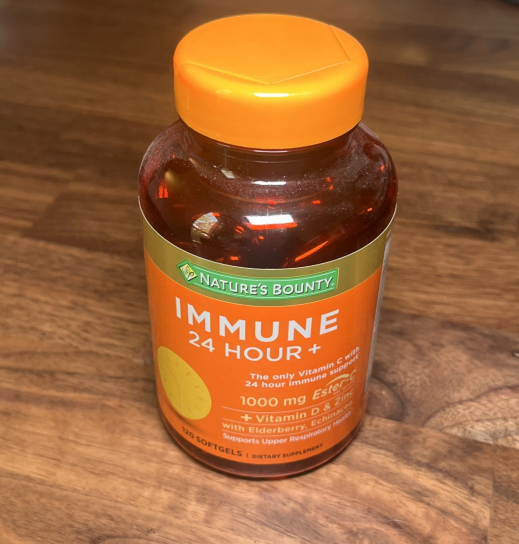 Nature’s Bounty Immune 24 Hour Immune Support Softgels Vitamin C 120 Ct