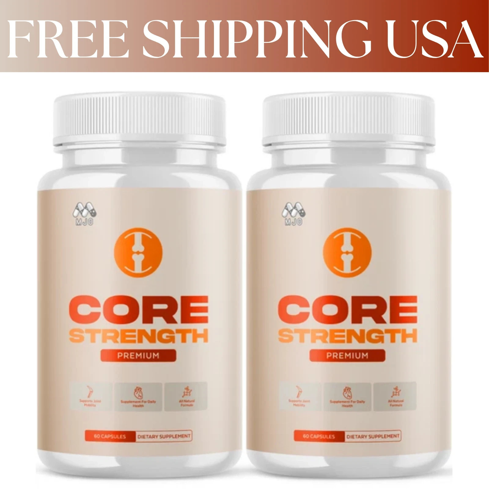 (2 Pack) Core Strength Joint Support Advanced CoreStrength Formula 120 Capsules