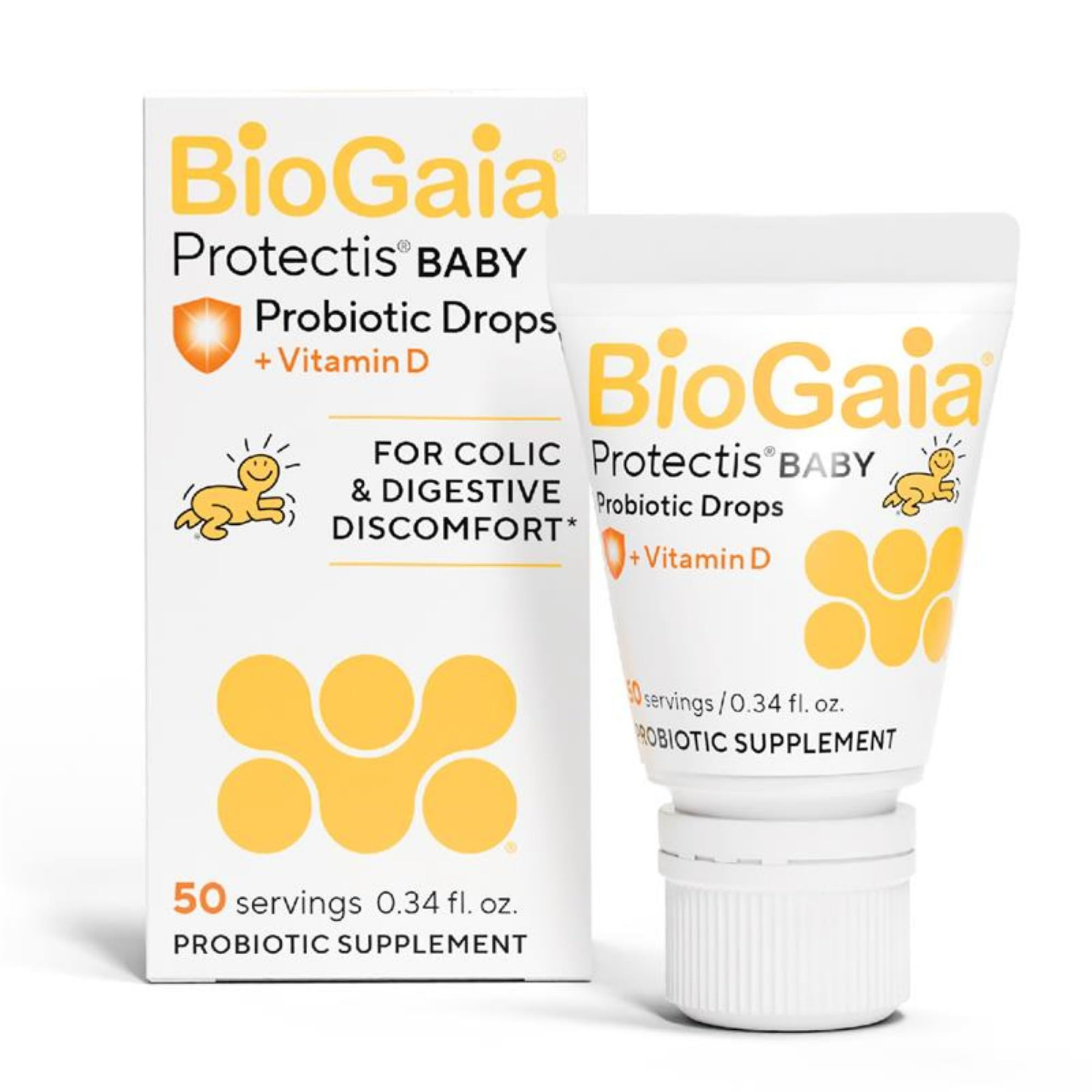 BioGaia Protectis Baby Probiotic Drops | Colic 0.34 Fl Oz (Pack of 1), White