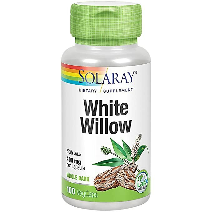 SOLARAY White Willow 400 mg per Capsule – 100 VegCaps