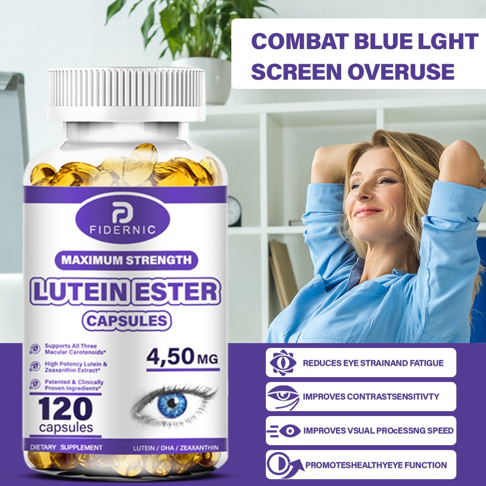 120pcs Lutein Softgels 480mg – Antioxidant Eye Health Vision Support Supplement
