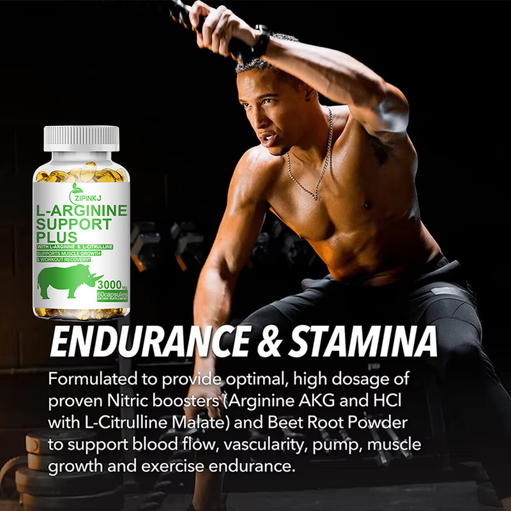 L-Arginine 3000 MG, Extra Strength Nitric Oxide & Circulation Boost, 120 Pills