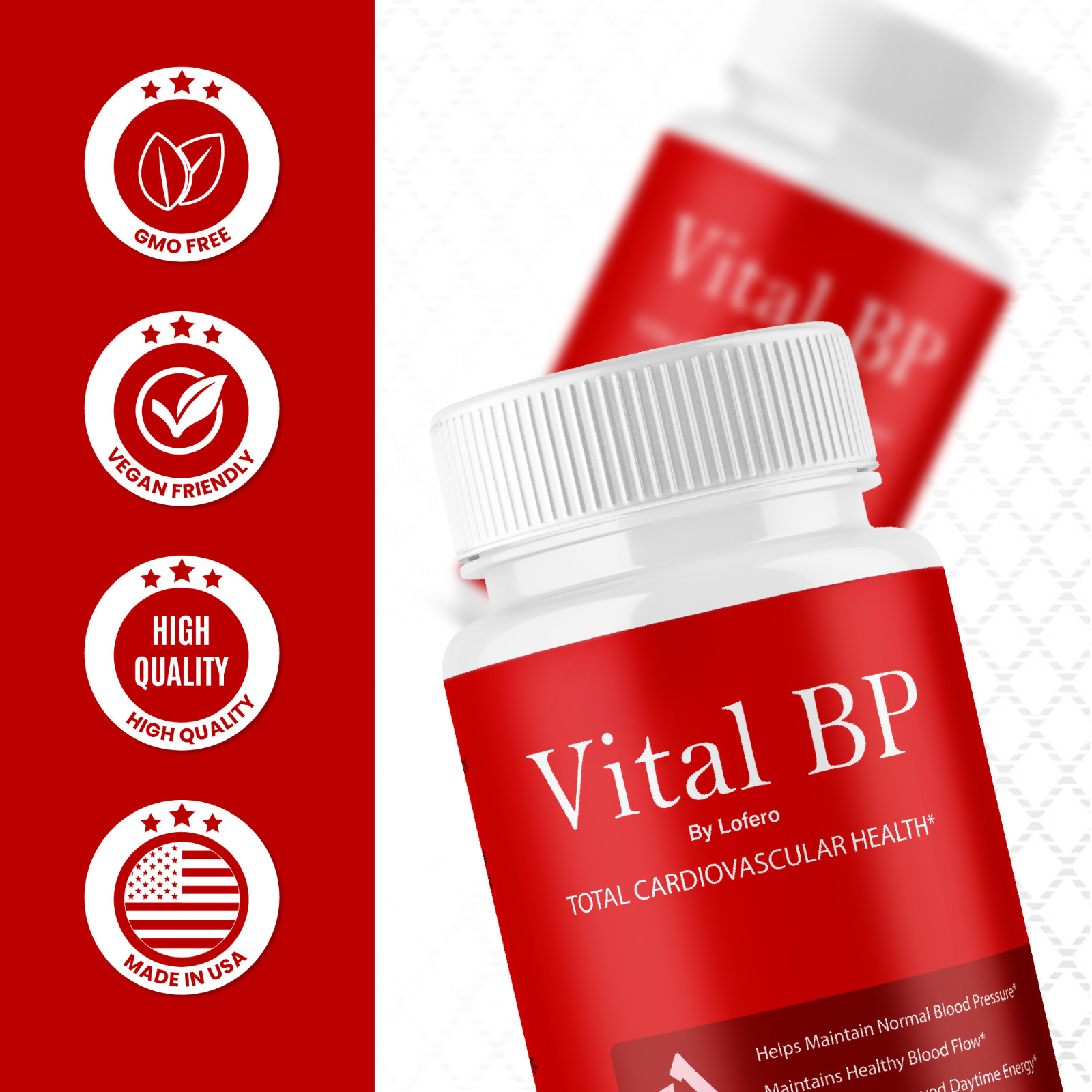 Vital BP Capsules VitalBP Total Cardiovascular Health Supplement Pills (60 ct)