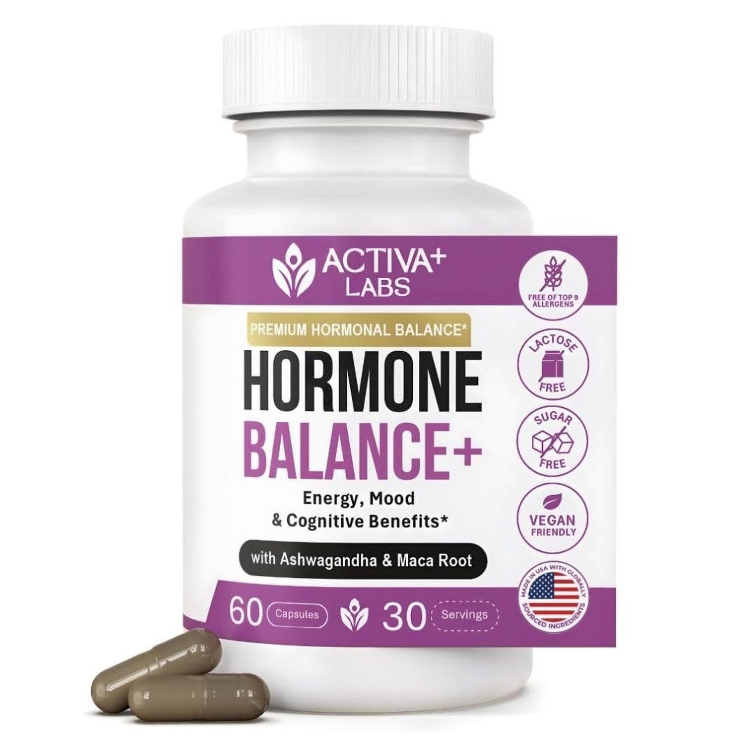 Activa Labs+ Hormone Balance for Women | Boost Energy, Mood, Libido and Focus…