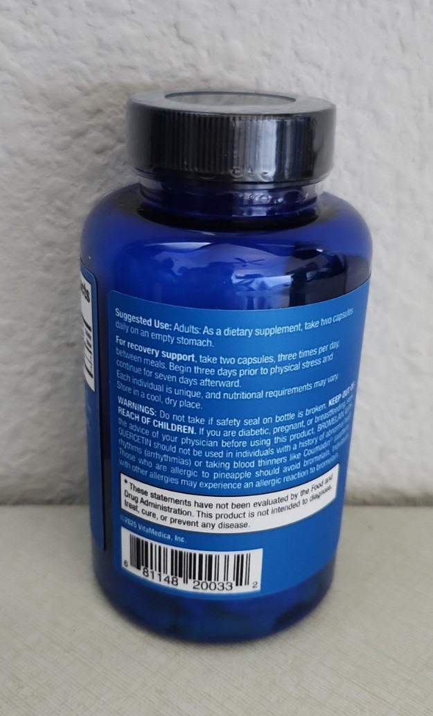 Vitamedica Bromelain with Quercetin BottleAdvanced Immune Support