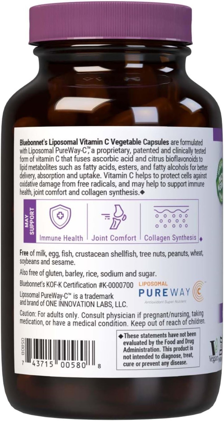 Bluebonnet Nutrition Liposomal Vitamin C 90 vcaps