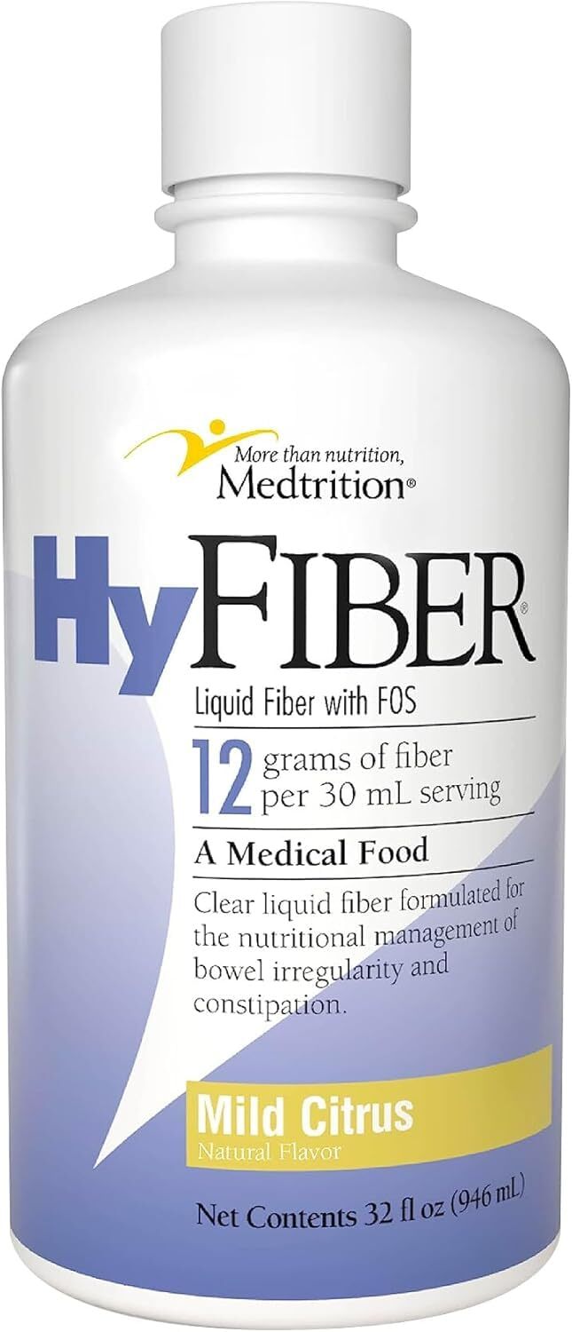 Clear Liquid Fiber Supplement Pack of 4 Digestive Health and Constipation Relief