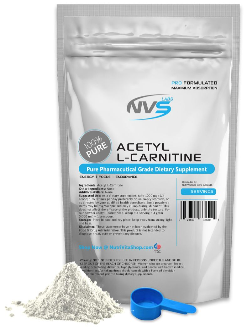 100g (3.52oz) NEW 100% PURE ACETYL L-CARNITINE (ALCAR)