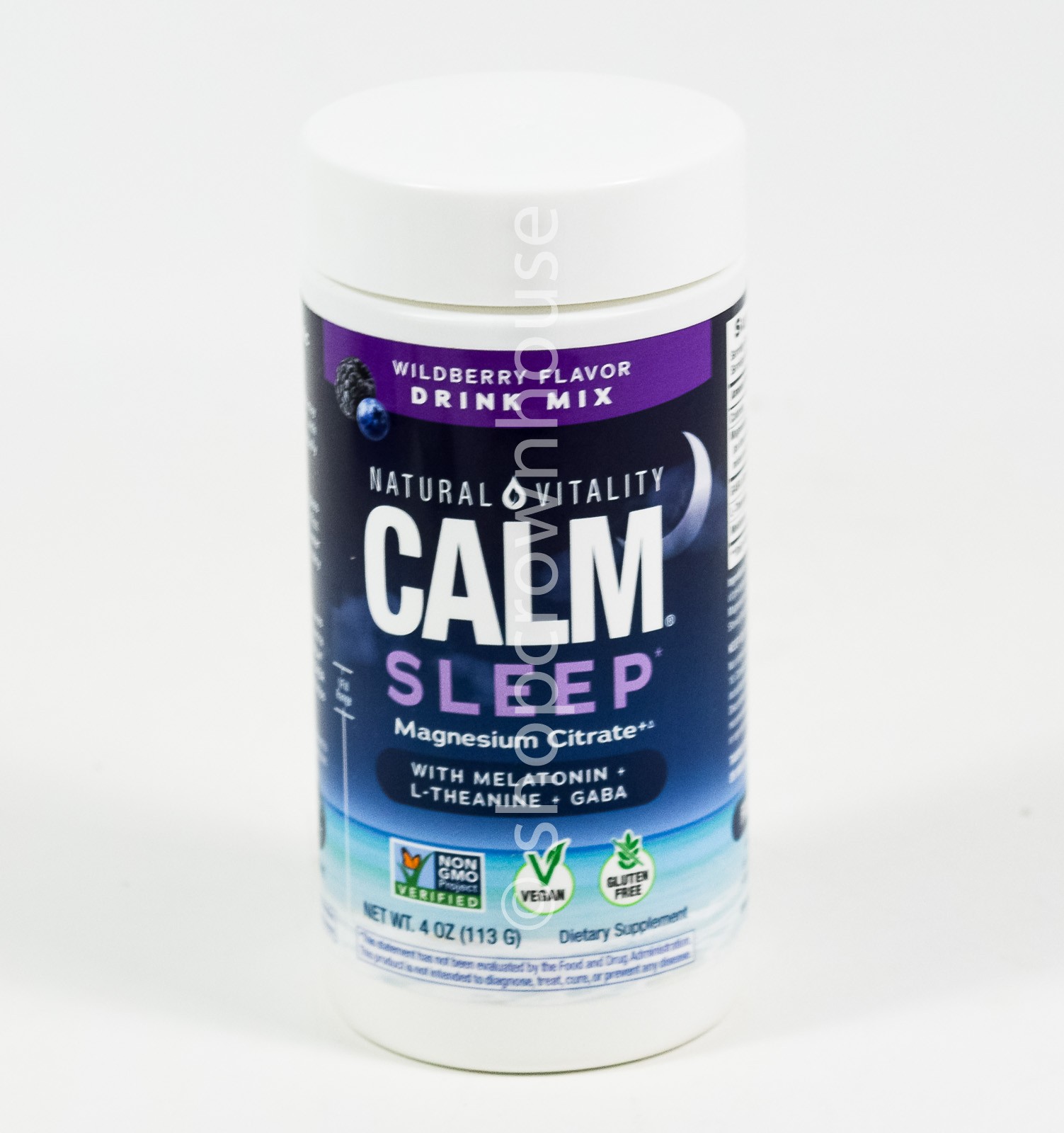 Natural Vitality CALM magnesium Melatonin SLEEP Drink 4oz WILDBERRY powder 2027