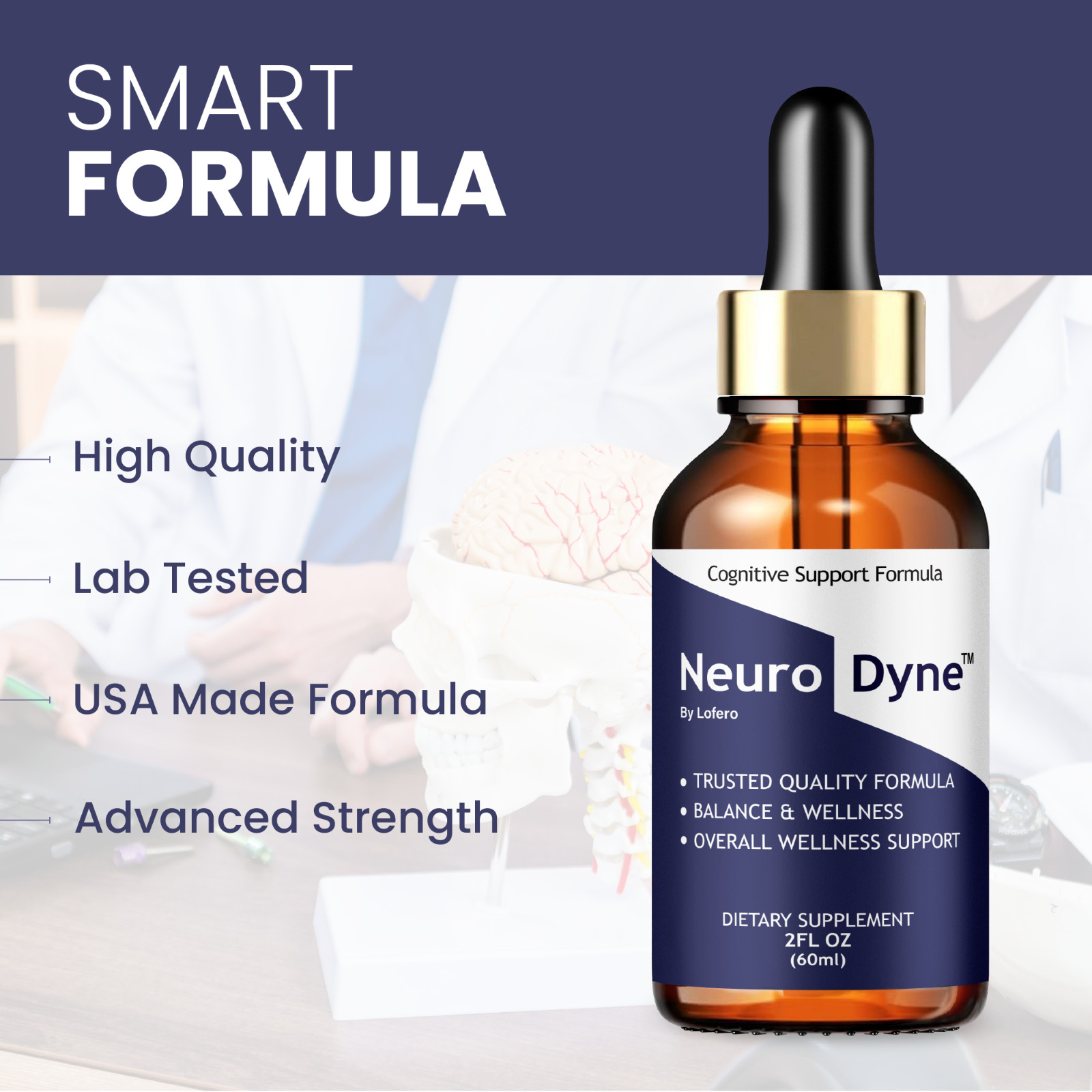 (3 Pack) Neurodyne Drops Advanced Nerve Health Support, Neuro Dyne (6oz)