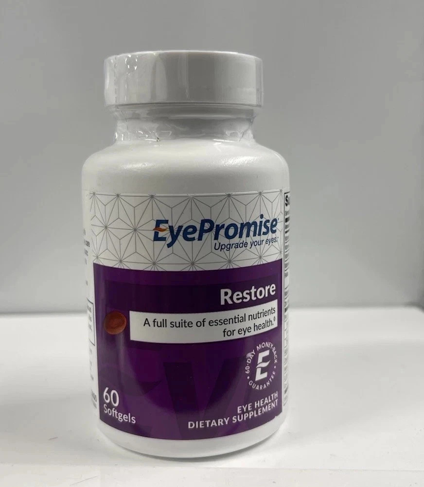 Pack of 5 EyePromise Restore Macular Health Supplement 180 Softgels NEW