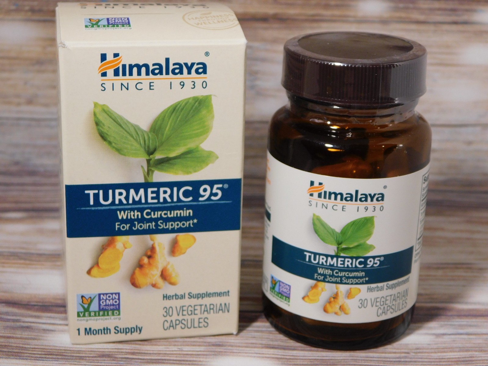 HIMALAYA Turmeric 95 Herbal Supplement with Curcumin 30 Capsules ― #DK92