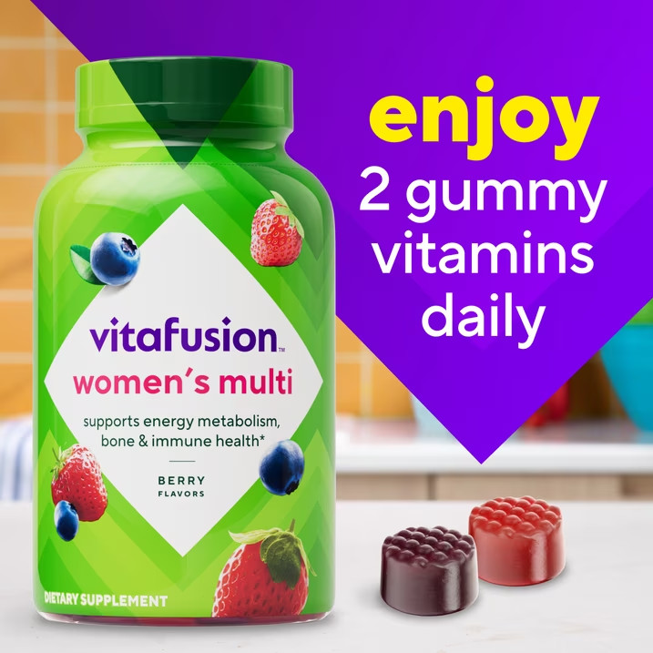 vitafusion Women’s Multivitamin Gummies Berry Flavor 70 Ct 💜✨