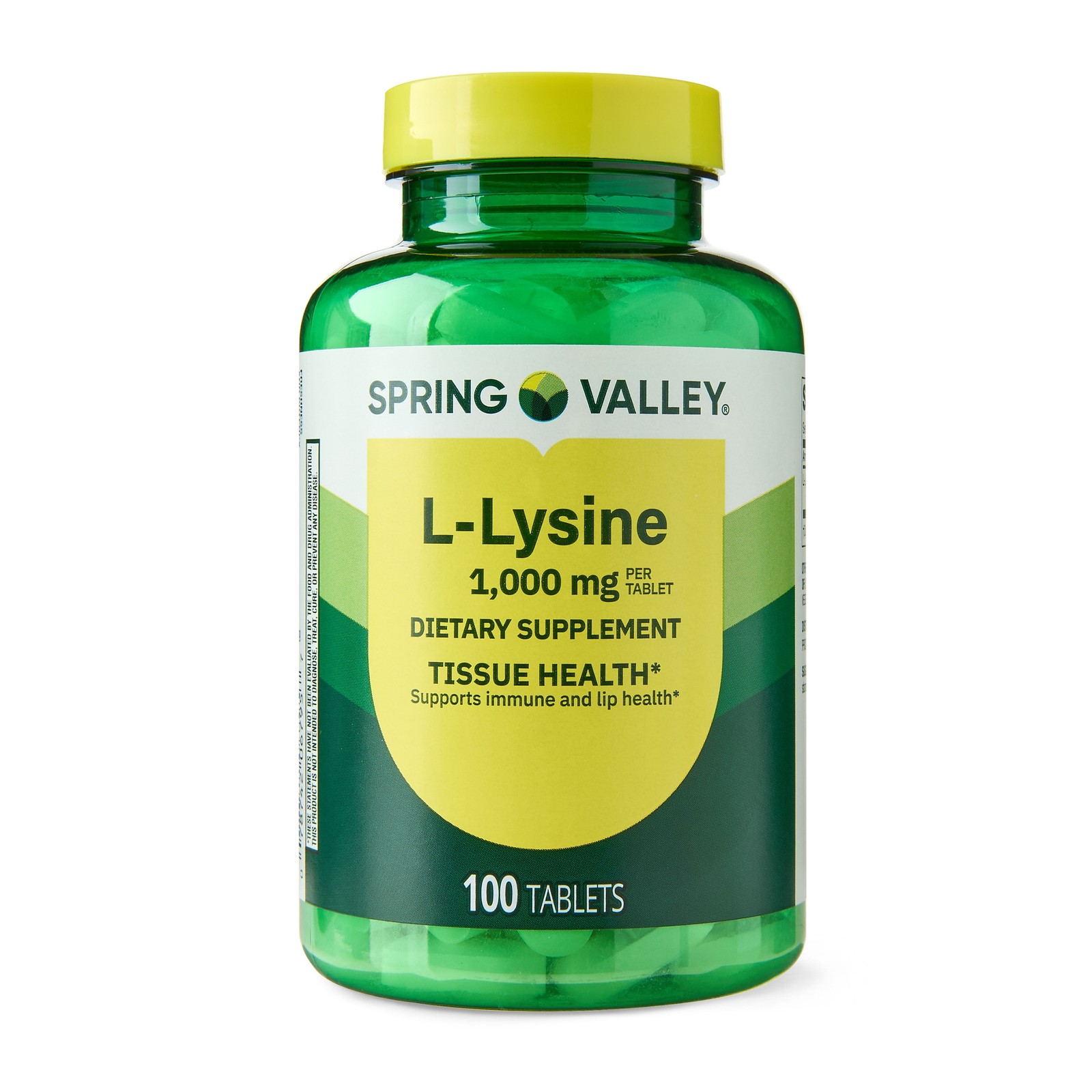 Spring Valley L-lysine Tablets 1000 mg 100 Tablets Fresh Stock Free Shipping