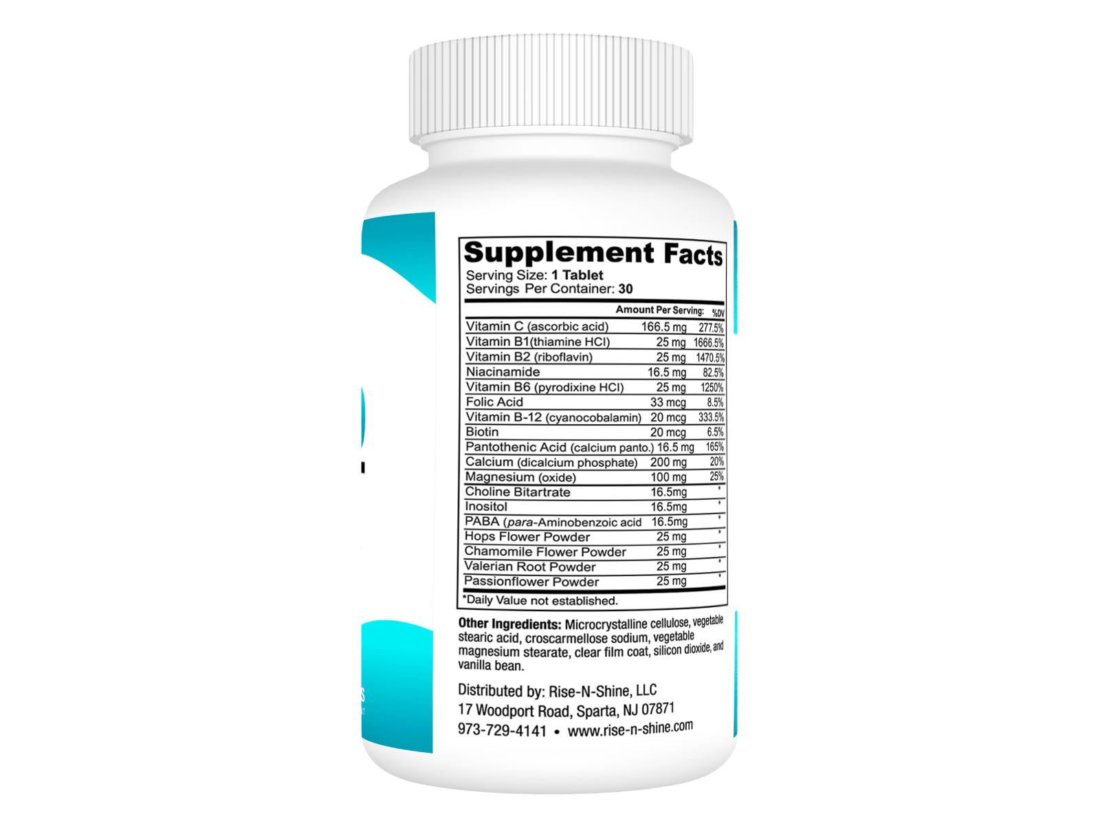 Mood Boost by Rise-N-Shine – Calm Stress Relief Valerian Chamomile Capsules