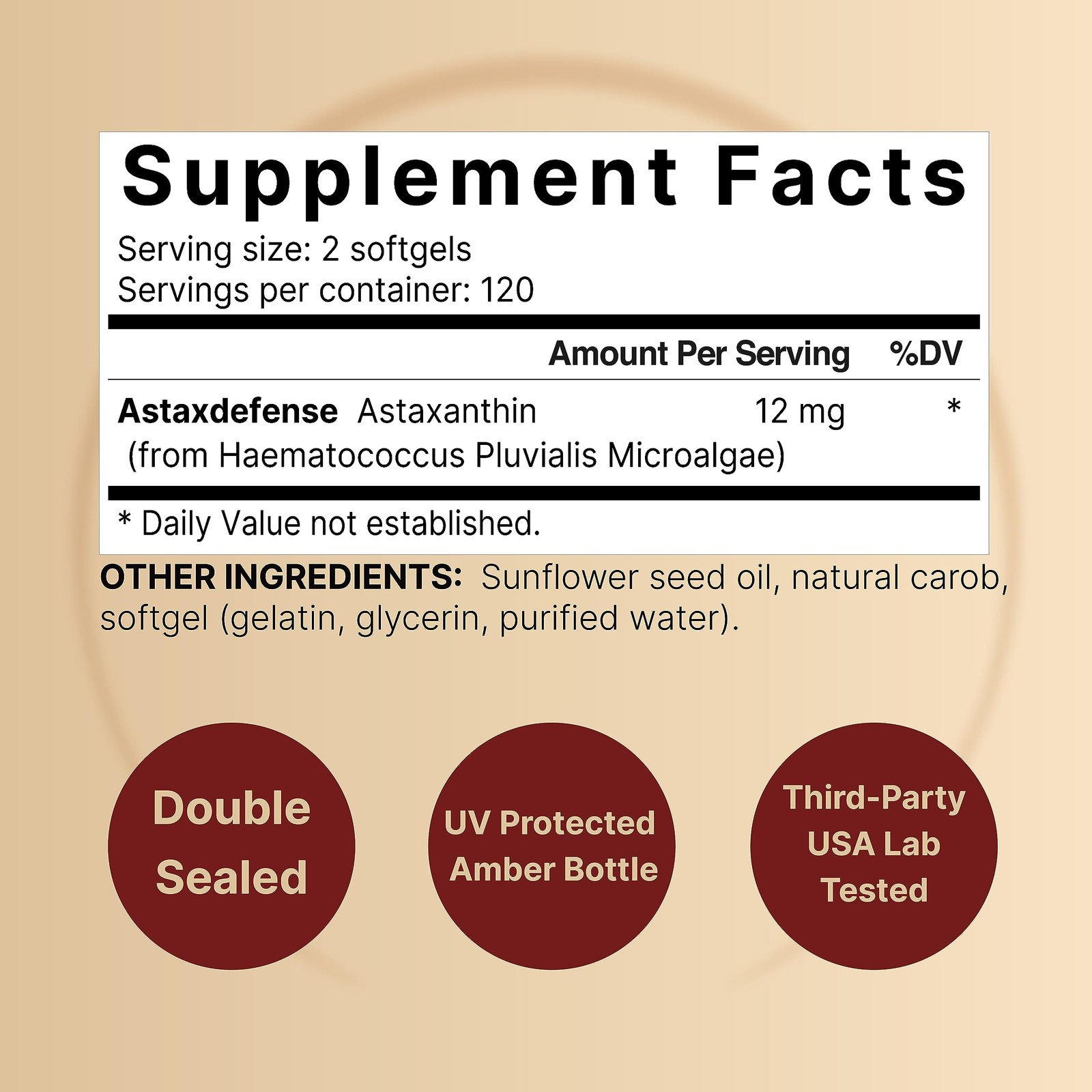 NatureBell Astaxanthin 12mg, 240 Softgels | Natural 240 Count (Pack of 1)