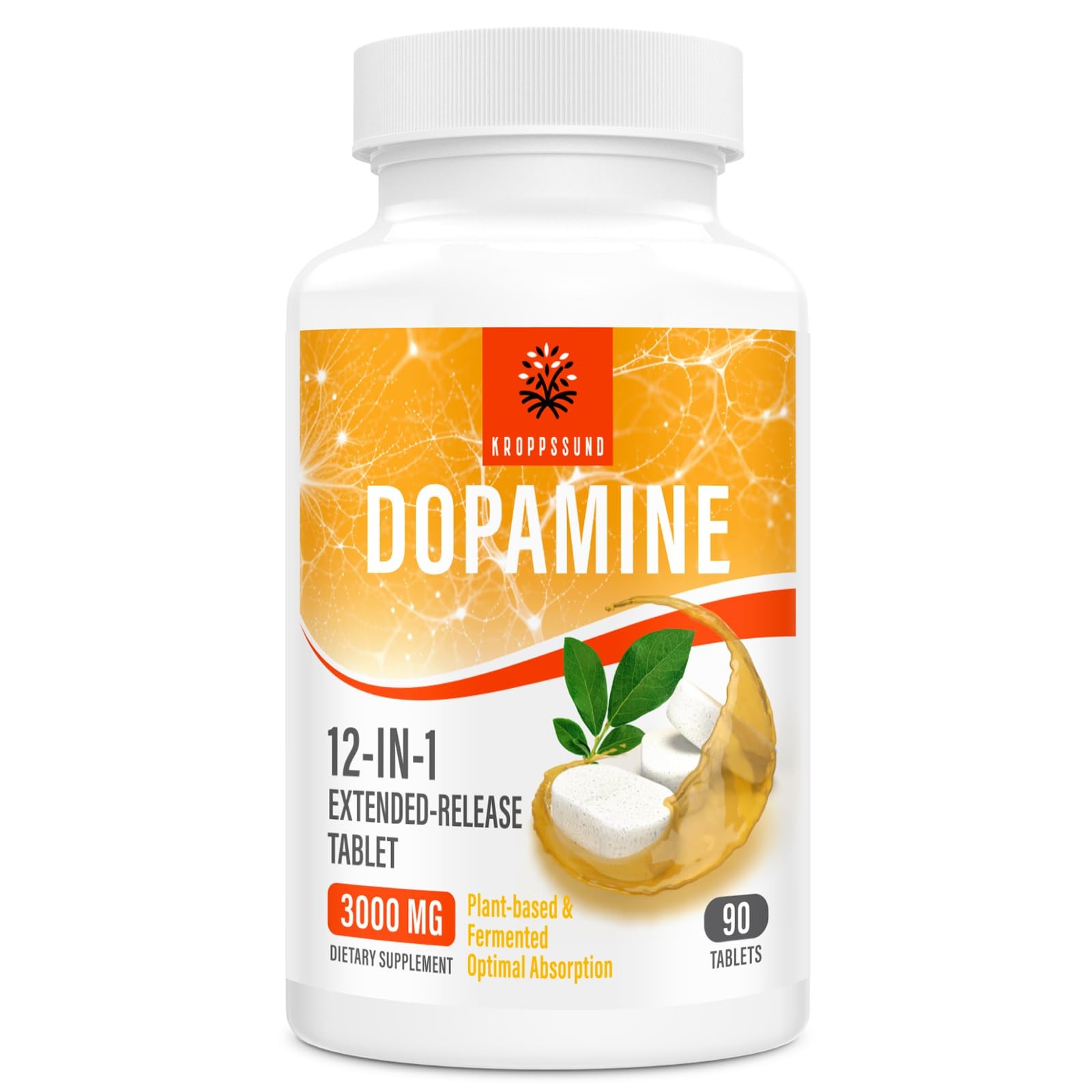 Natural Dopamine Supplement 90 Tablets 1 Bottle