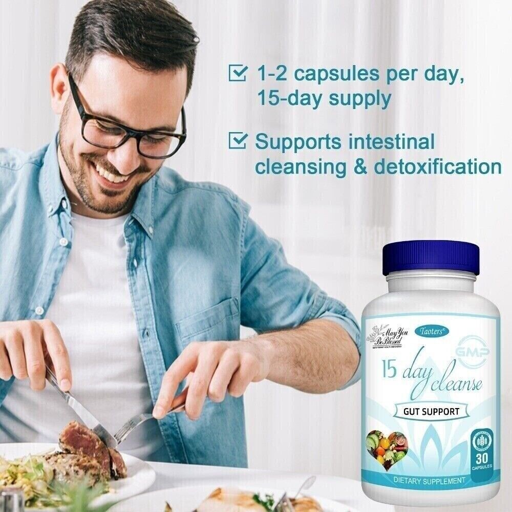Bowel & Colon Support 15 Day Cleanse Colon Cleanse Capsules NEW