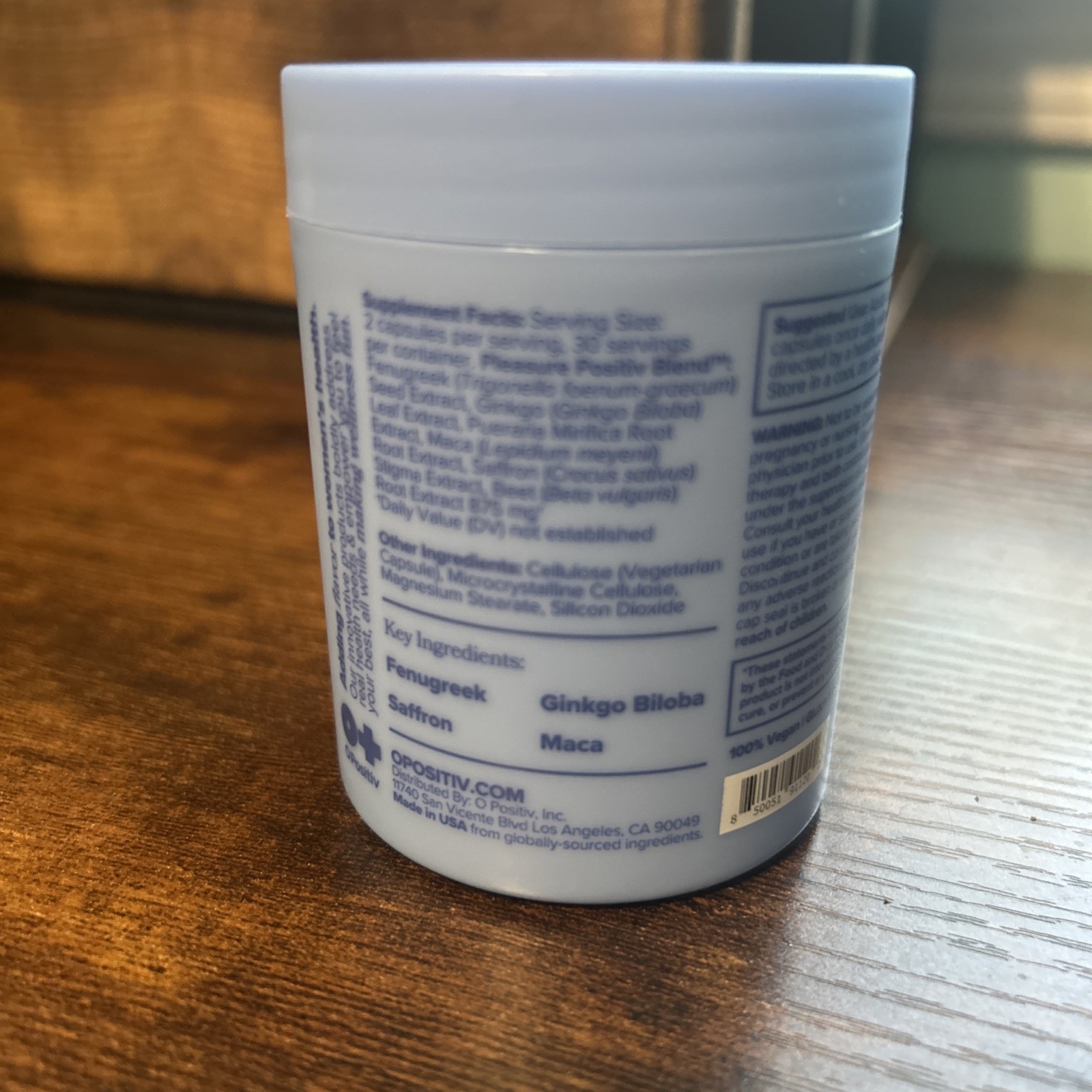O+ Positive MENO Vaginal Moisture Support -Obgyn Formulated 60 Capsules – Sealed