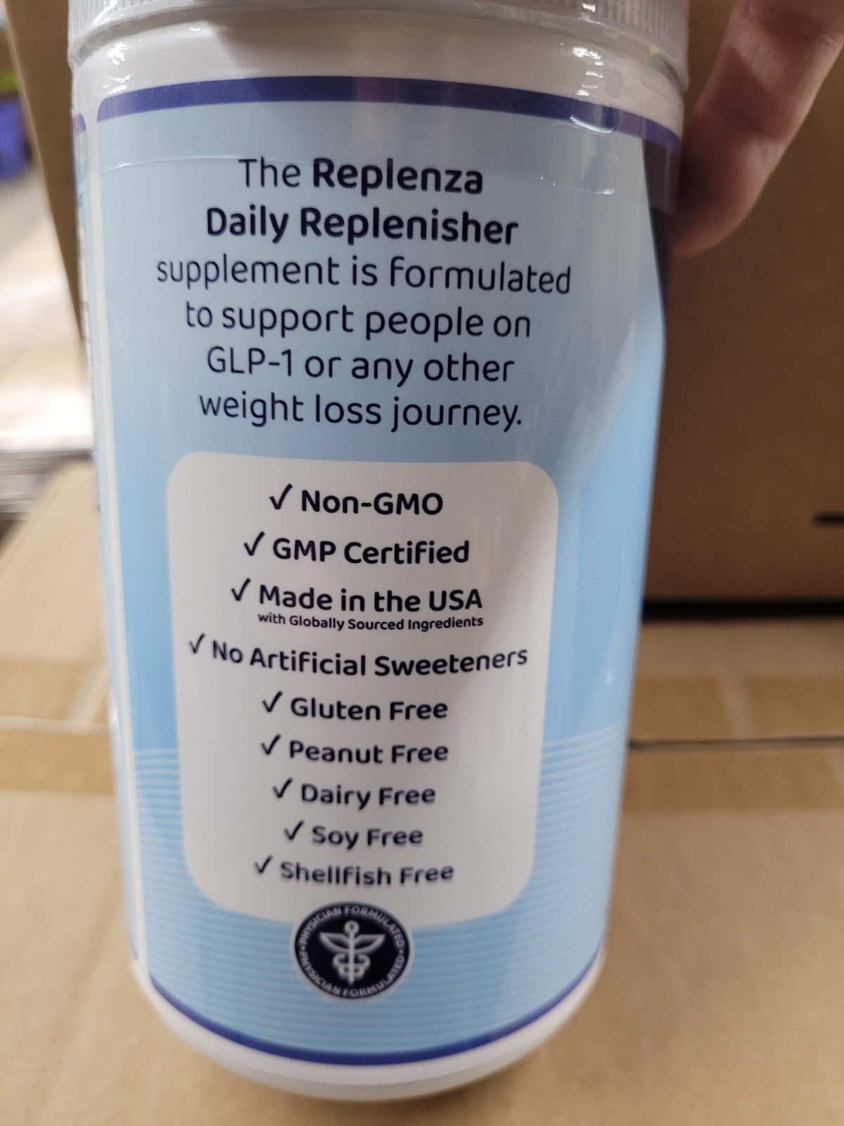 Replenza GLP-1 Daily Replenisher Mixed Berry 60 Scoops Zero Sugar