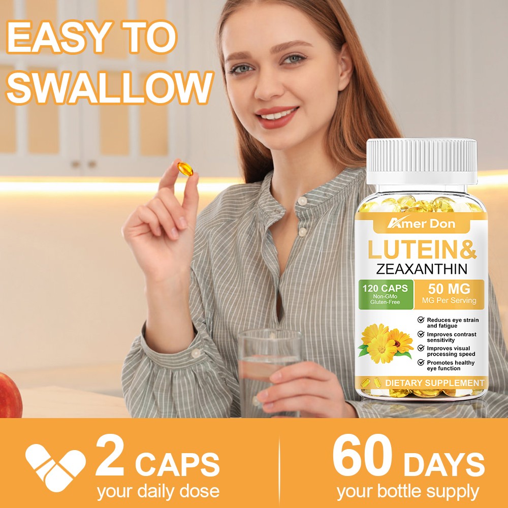 Triple Carotenoid Formula Eye Vitamins Lutein Zeaxanthin -120 Capsules EXP 07/26