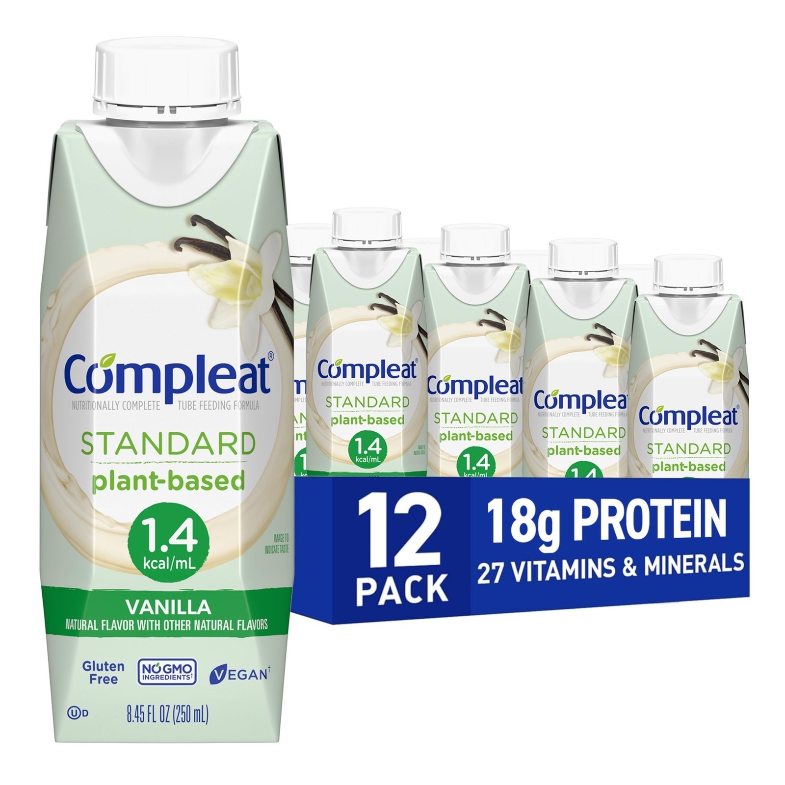 7 cases/ 175units Nestle Compleat Standard VANILLA 1.4 8.45 FL oz NEW!!!