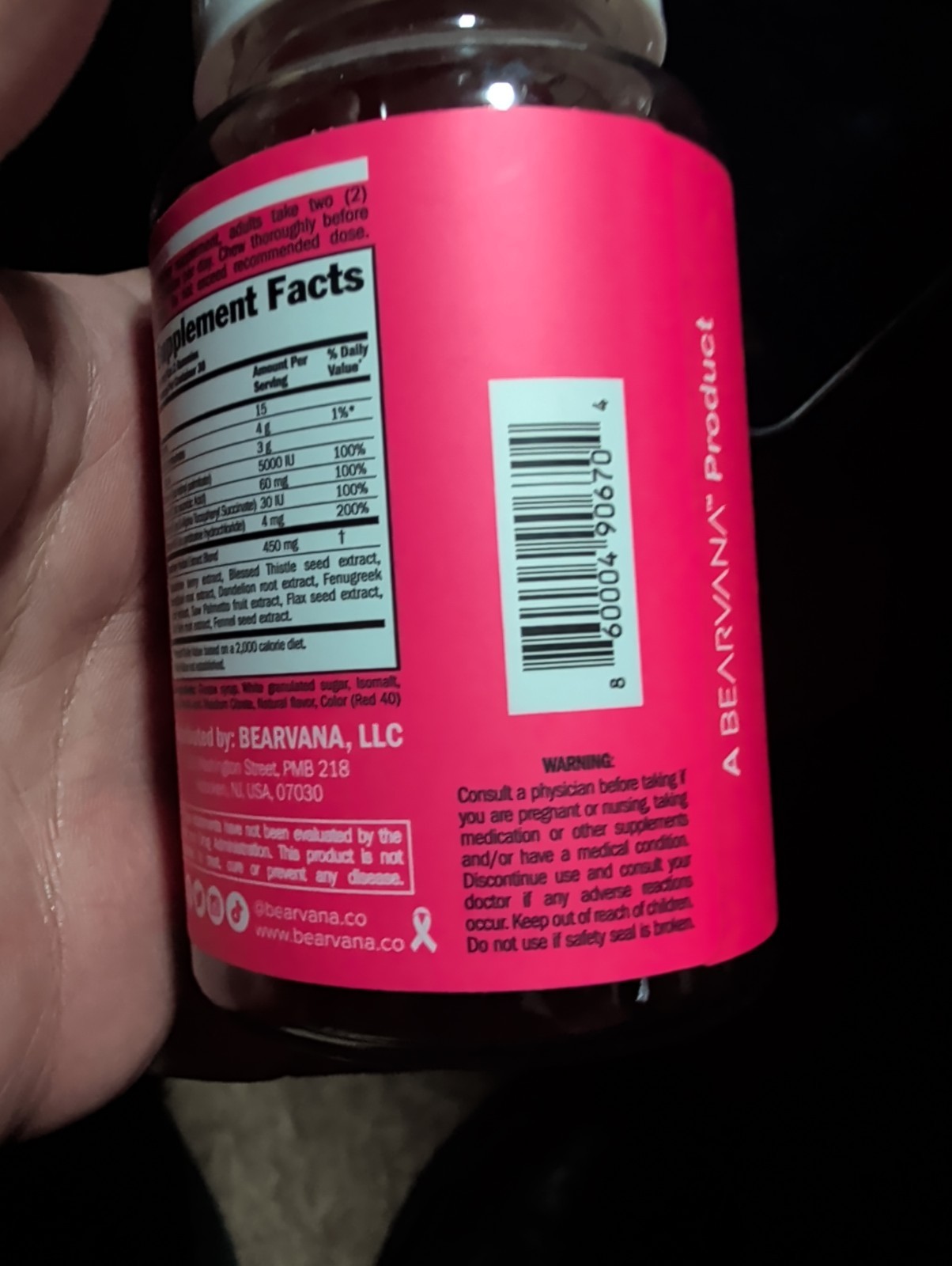 BEARVANA 60ct Berry Gummies – Top Support for Women’s Wellness & Vitality