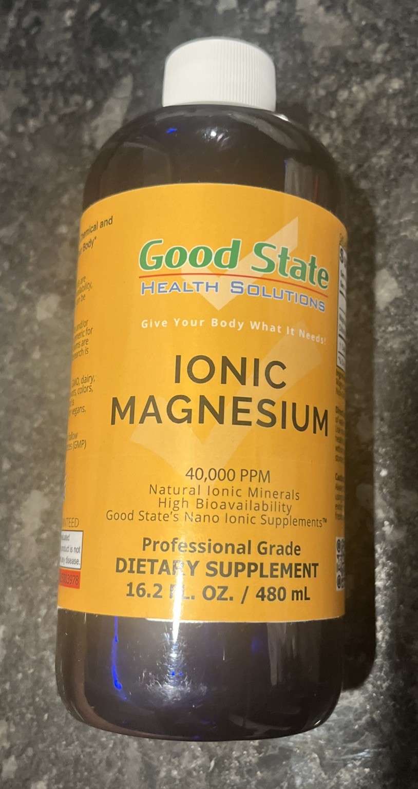 Good State Ionic Magnesium 16.2oz Natural Nano Sized Mineral Technology. 11/28