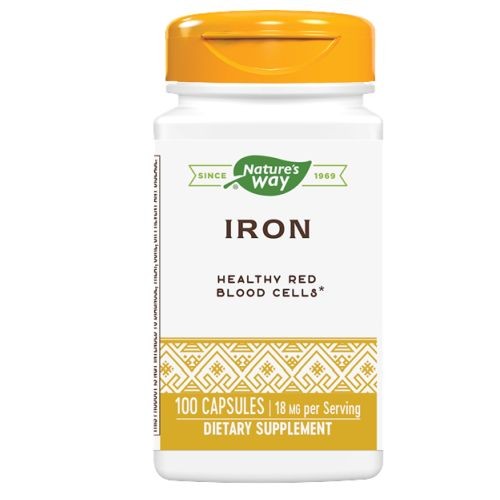 Iron 100 Caps 18 mg by Nature’s Way