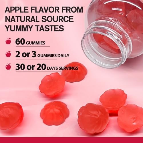 9-in-1 Probiotic Prebiotic Fiber Gummies for Adults & Teens 16G Fiber per