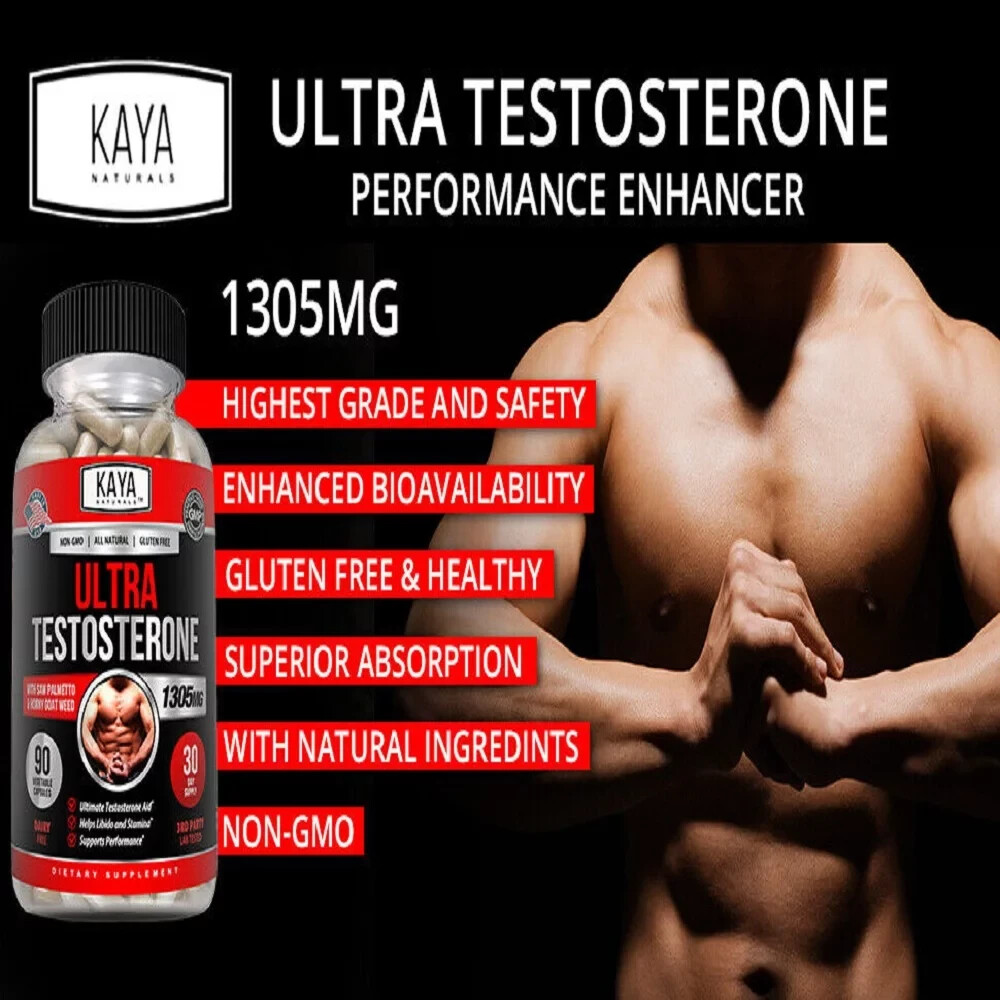 Kaya Naturals Testosterone Booster Capsule – KNUT90 (90 Count)