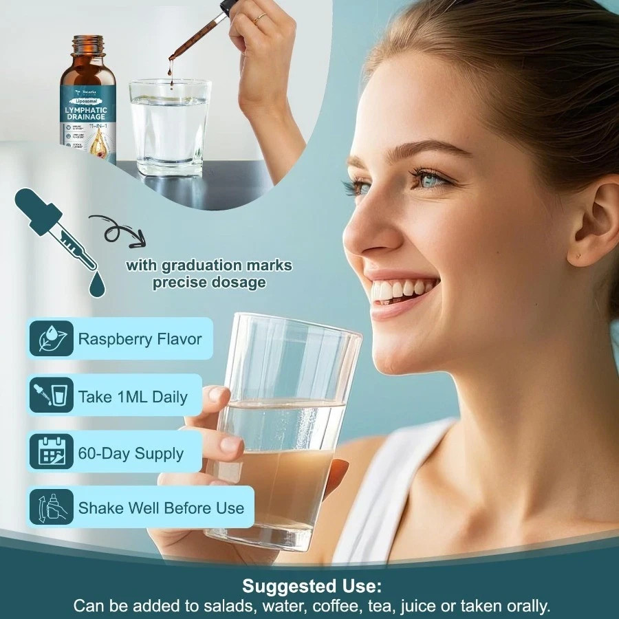 Liposomal Lymphatic Drainage Drops 11 in 1 Organic Lymph Support