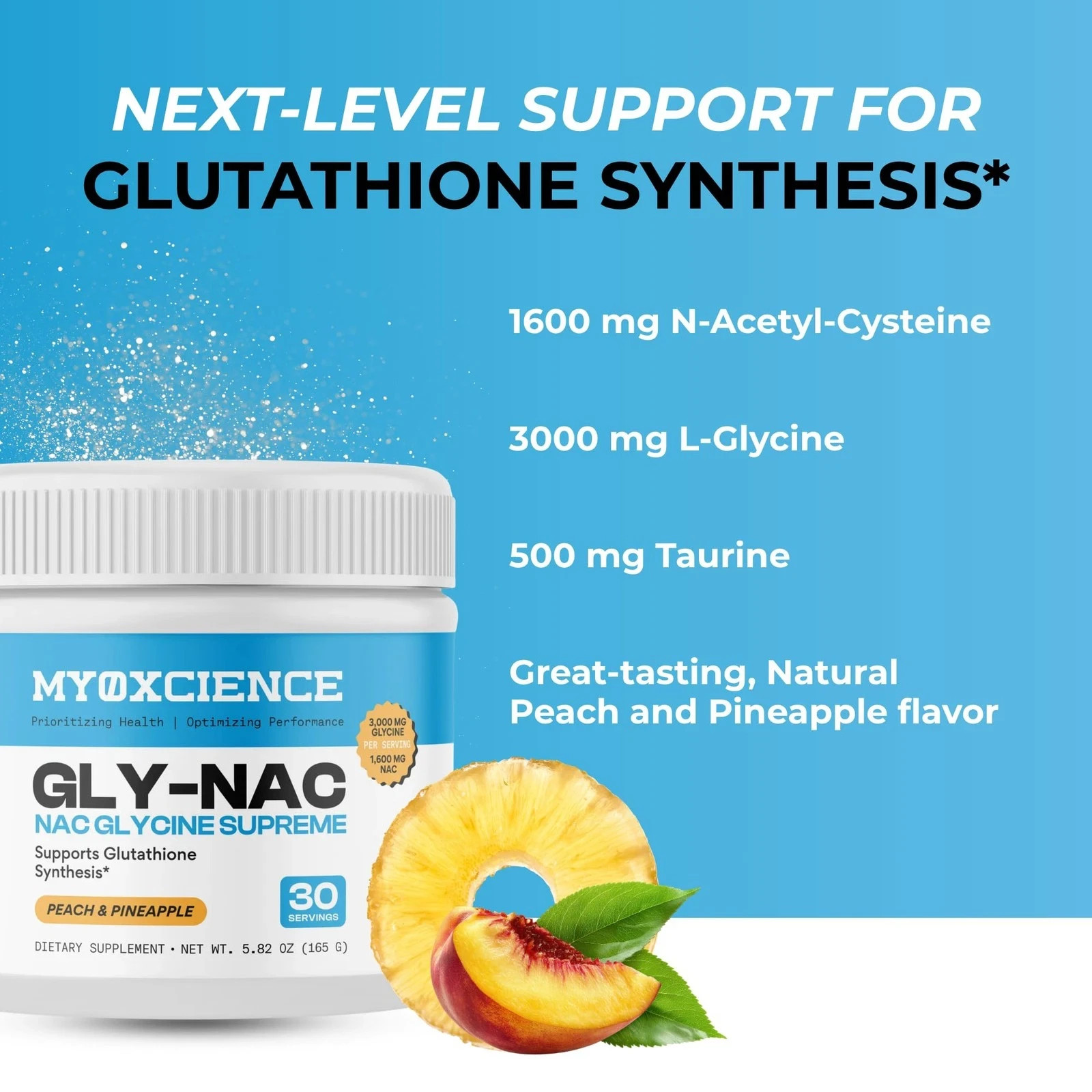 MYOXCIENCE NAC Glycine Supreme | NAcetylLCysteine, Glycine, and Taurine Combi…