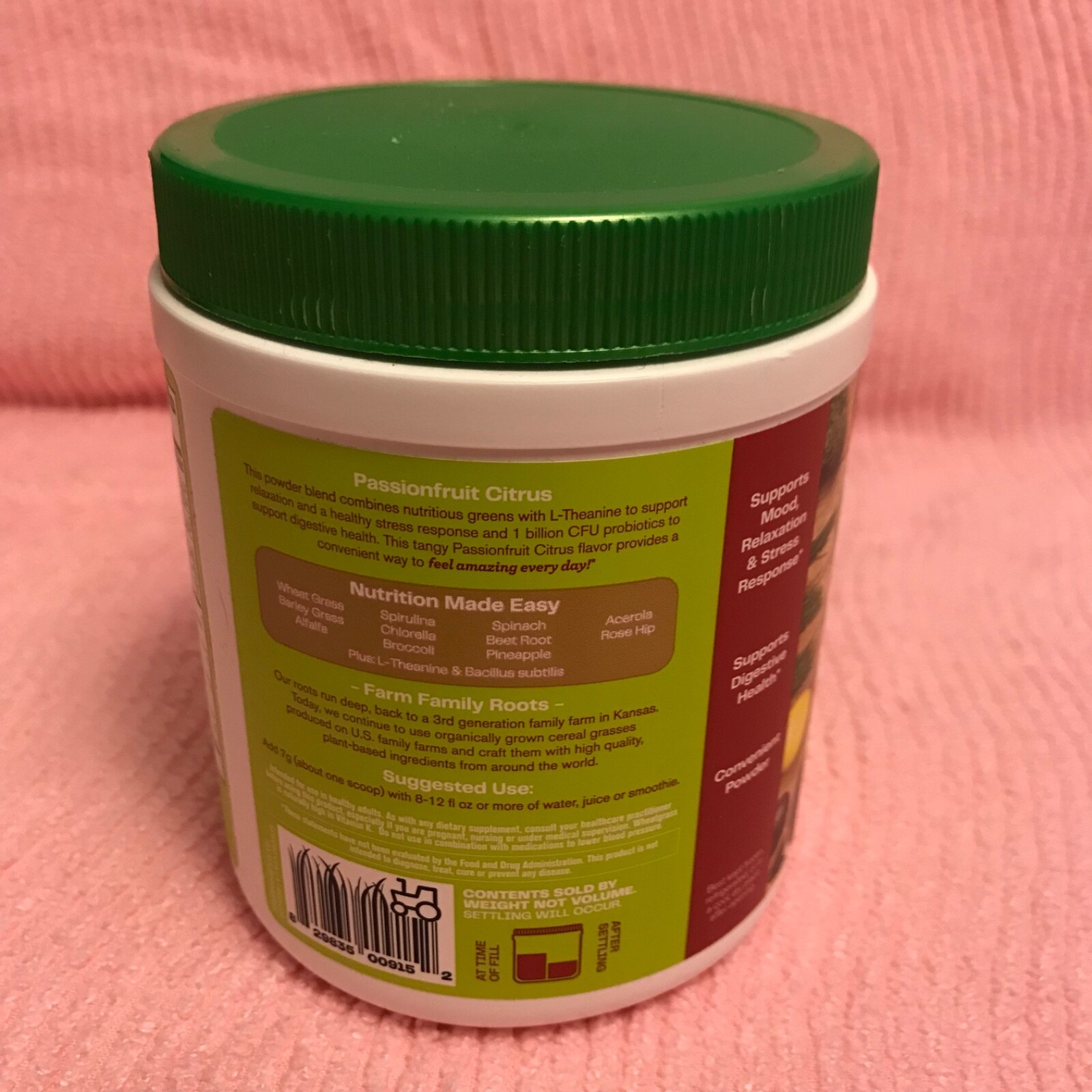Amazing Grass Greens Blend MOOD Passionfruit Citrus 7.4 oz 30 Servings NEW 2027
