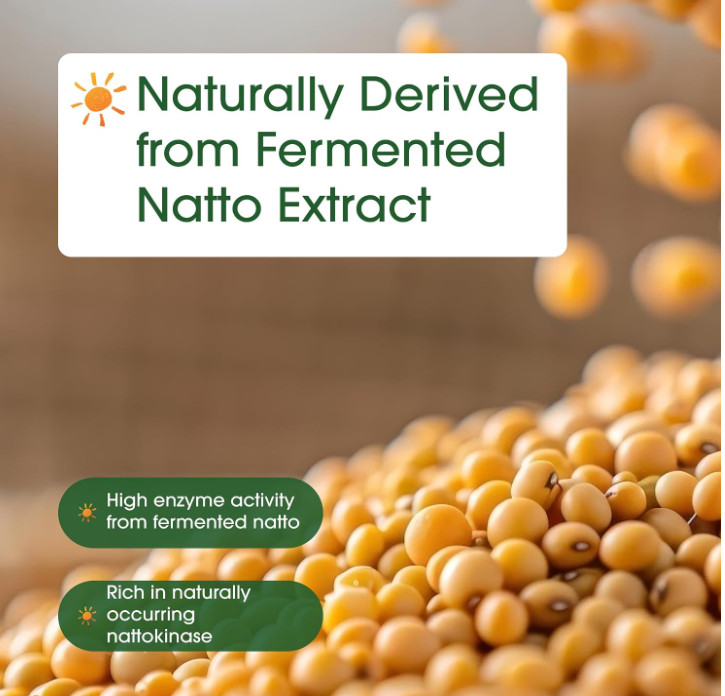 NatureBell Nattokinase – 240 Capsules – 8,000 FU Max Strength from Fermented Nat