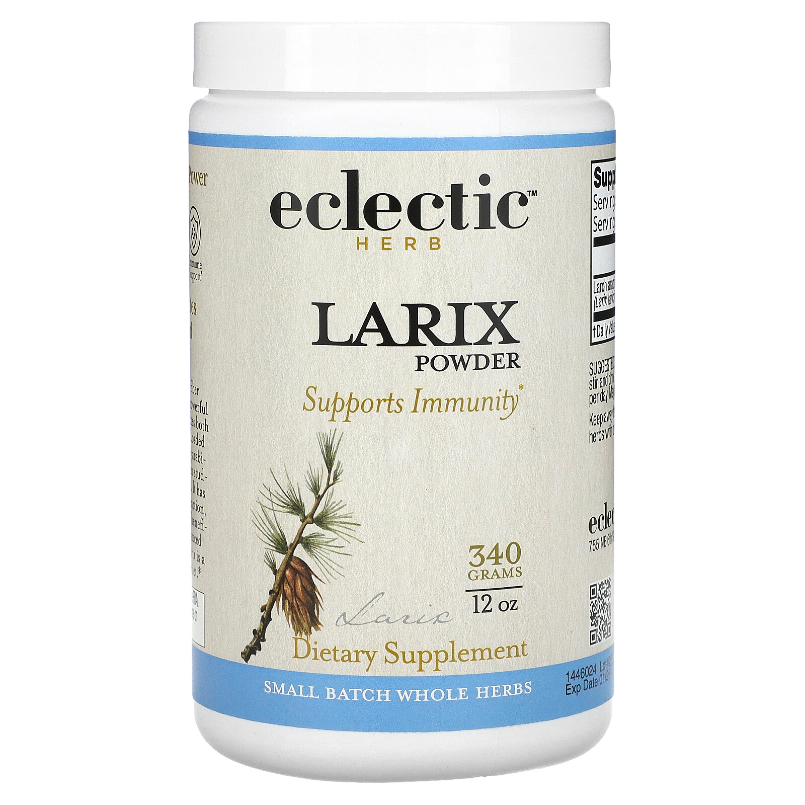 Eclectic Institute Larix Arabinogalactan 12 oz 340 5 g Dairy-Free, Gluten-Free,