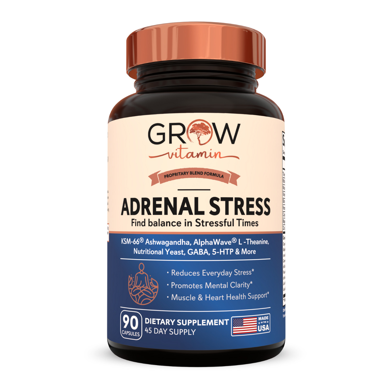 Integrative Therapeutics Cortisol Manager by Grow Vitamin, 90 Days Supply