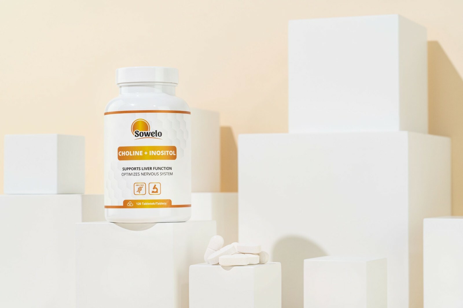 SOWELO CHOLINE & INOSITOL 500mg TABLETS FOR HEALTHY LIVER AND WELL-BEING