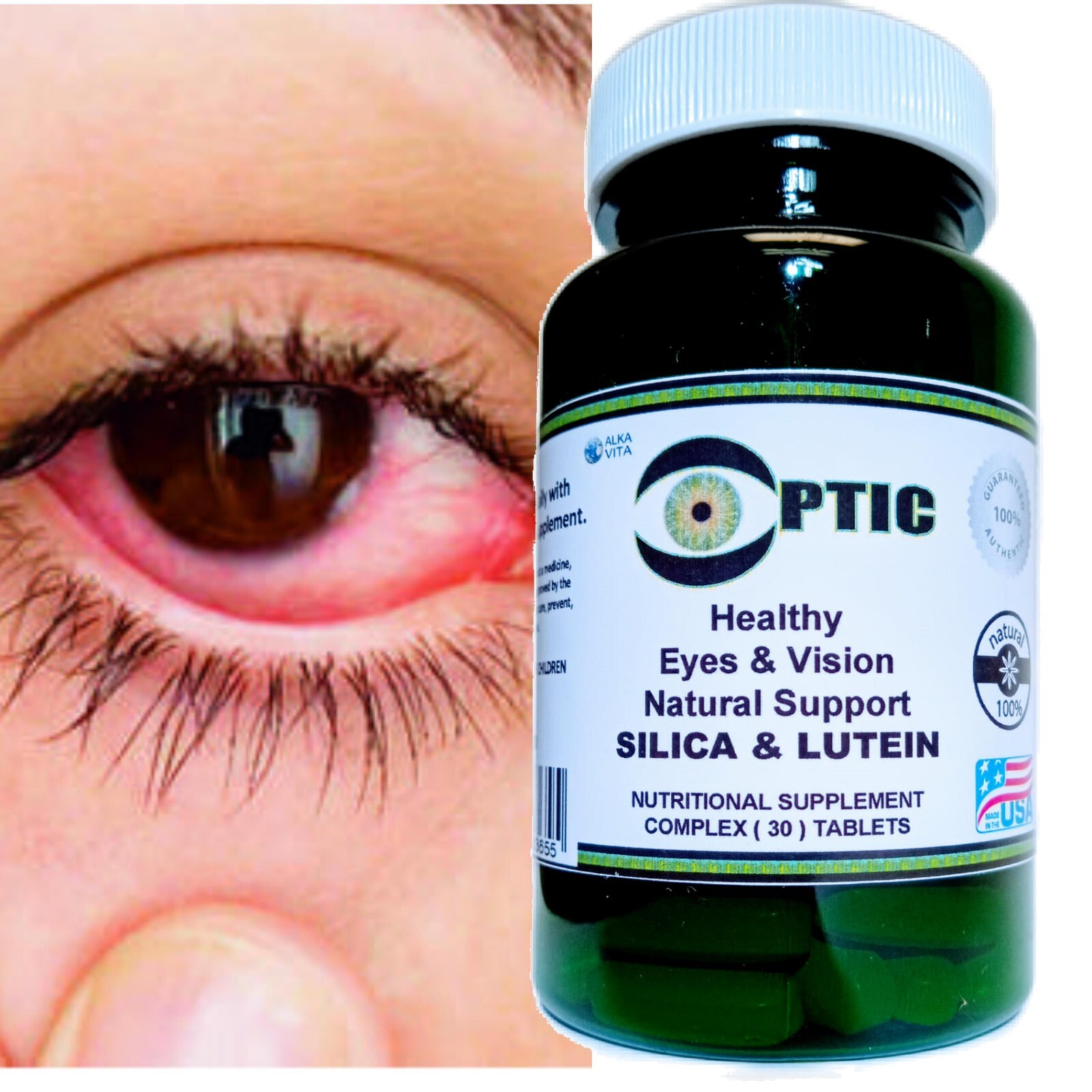 Ojos Salud Silica Luteina Cataratas Vision Remedio Suplemento Natural